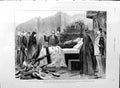 Old Antique Print 1888 Body German Emperor Castle Friedrichskron Funeral 19th