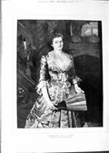 Original Old Antique Print 1888 Fine Art Portrait Lady From Alma-Tadema 19th