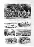Original Old Antique Print 1888 Australia Governors Brougham Broome Trinida 19th