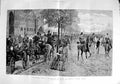 Old Antique Print 1888 Scene Hyde Park London Waiting For Queen Charlton 19th