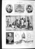 Old Antique Print 1888 Alexander Pope Burma Dacoits Servian Royal Family 19th
