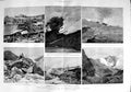 Original Old Antique Print 1888 Eruption Mount Bandai Japan Mountain Volcano