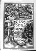 Original Old Antique Print 1888 Advertisement International Fur Store Regent