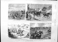 Original Old Antique Print 1888 Prince Wales Austrian Siers Grdzevac Bellovar