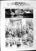 Old Antique Print 1888 Channel Fleet Ships Liverpool Mayor Town Hall Ball 19th