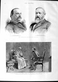 Old Antique Print 1888 German Emperor Frederick Pope Rome Grover Harrison 19th