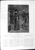 Old Antique Print 1888 Brighton Steine Pavillion Sutton Reigate Crawley 19th