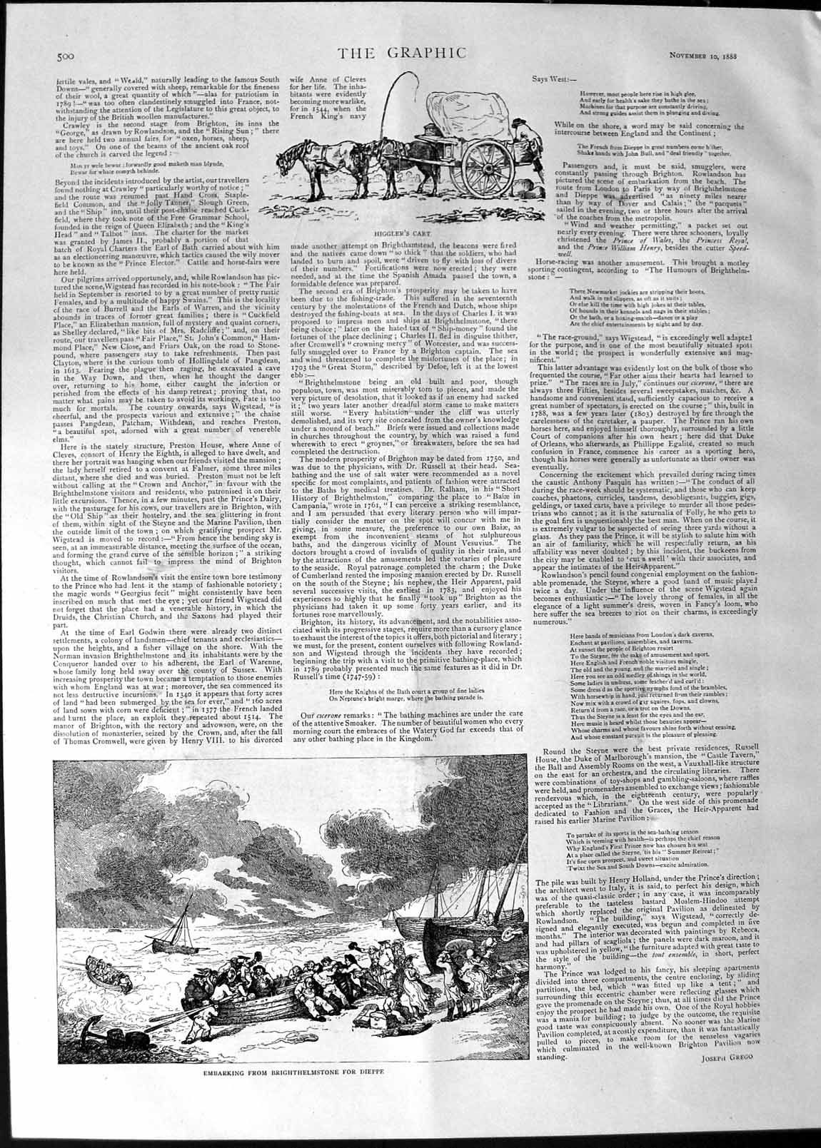 Original Old Antique Print 1888 Horses Coach Crossing St. Gothard Tunnel Pass
