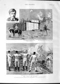 Original Old Antique Print 1888 Siege Suakin Fort Gemaizeh Richard Wake Siers