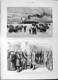 Old Antique Print 1889 Steamer Ship Ignace Michigan Prince Wales Lambeth 19th