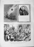 Old Antique Print 1889 Parnell Commission Court Eclipse Sun Sierra Nevada 19th