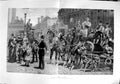 Old Antique Print 1889 Afternoon Scene Streets London Policeman Horses 19th