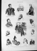Old Antique Print 1889 Parnell Commission Royal Courts Justice Callan Cox 19th