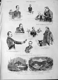 Original Old Antique Print 1889 Parnell Commission Courts Justice Sikkim In 19th