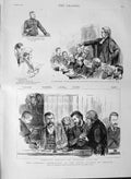 Antique Print Ref.466 1889 Parnell Commission Royal Courts Justice Russell
