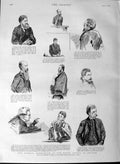 Old Antique Print 1889 Parnell Commission Royal Courts Justice Hardcastle 19th