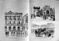 Original Old Antique Print 1889 Queen England Spain San Sebastian Triumph 19th