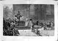 Old Antique Print 1889 Scene Garden St. Paul'S Cathedral London Fine Art 19th