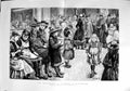 Original Old Antique Print 1889 Scene Employment Children Christmas Pantomimes