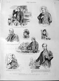 Old Antique Print 1889 Parnell Commission Royal Court Justice Gladstone 19th