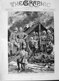 Old Antique Print 1889 India Lushai Tribes Grace Chief Howsata Stwart War 19th