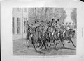 Original Old Antique Print 1889 Queen Prince Wales Sandringham Norfolk Huntsmen