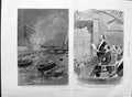 Old Antique Print 1889 Paris River Seine Eiffel Tower Carnot Tirard Boats 19th