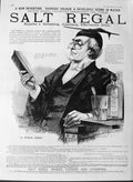 Original Old Antique Print 1889 Advertisement Salt Regal Works London Liverpool