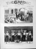Old Antique Print 1889 Queen Birthday Sierra Leone School Eton Memorial 19th