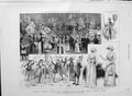 Original Old Antique Print 1889 Fayre Floral Fete Royal Albert Hall Grosvenor