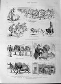 Original Old Antique Print 1889 Jubilee Royal Agricultural Society Windsor Park