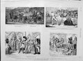 Old Antique Print 1889 Military Dandies Tommy Onslow English Humourists 19th