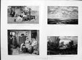 Original Old Antique Print 1889 Man Stocks Sea View Arthur Boat Baby Sleeping