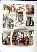 Old Antique Print 1889 Ralston Illustration Story Laird O'Cockpen Ferrier 19th