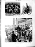 Old Antique Print 1889 Shah Assiz England Queen Agricultural Windsor Show 19th