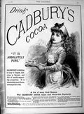 Antique Old Print *3109 1889 Advertisement Cadbury'S Cocoa Drinking Chocolate