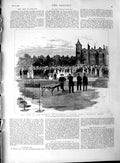 Old Antique Print 1889 Shah Marquis Salisbury Garden Party Hatfield House 19th