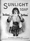 Original Old Antique Print 1889 Advertisement Sunlight Soap Sir Charles Cameron
