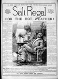 Original Old Antique Print 1889 Advertisement Salt Regal Antiseptic London 19th