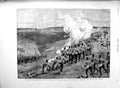 Original Old Antique Print 1889 Sham Fight Emperor Germany Royal Dragoons War