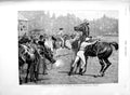 Old Antique Print 1889 Horse Racing Los Angeles California America Sport 19th