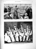 Old Antique Print 1889 Choir Paul'S Pro-Cathedral Melbourne Patti Wales 19th