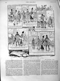 Original Old Antique Print 1889 Romance Louvre France Art Paintings Victorian