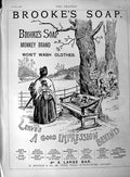 Antique Print Ref.469 1889 Advertisement Brooke'S Monkey Brand Soap London