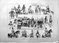 Original Old Antique Print 1889 Lord Mayors Show Queen Elizabeth John Hampden