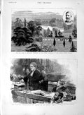 Old Antique Print 1889 Parnell Commission Henry James Court Highgate Park 19th
