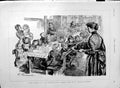 Old Antique Print 1889 Scene Free Dinners Poor Children Phillip'S Stepney 19th