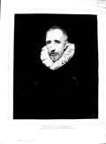 Original Old Antique Print 1890 Portait Gevartius Van Dyck Fine Art Victorian