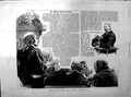 Original Old Antique Print 1890 Sketches Royal Courts Justice Cross-Exam 19th