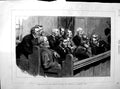 Original Old Antique Print 1890 Sketch Royal Courts Justice Common Jury People